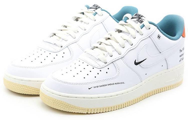 耐克Nike Air Force 1 白绿橙 空军一号低帮运动板鞋 DM0970-111