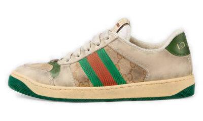 f6151cd9a13340d79c71698d716e1735 400x240 - GUCCI 古驰 Screener系列 GG珐琅 做旧款 脏脏鞋 休闲鞋 绿色