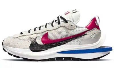 066e406adff84b7d9e15e4e155fd8fc9 400x240 - Sacai x Nike VaporWaffle "Royal Fuchsia" 灰白 男女同款 CV1363-100