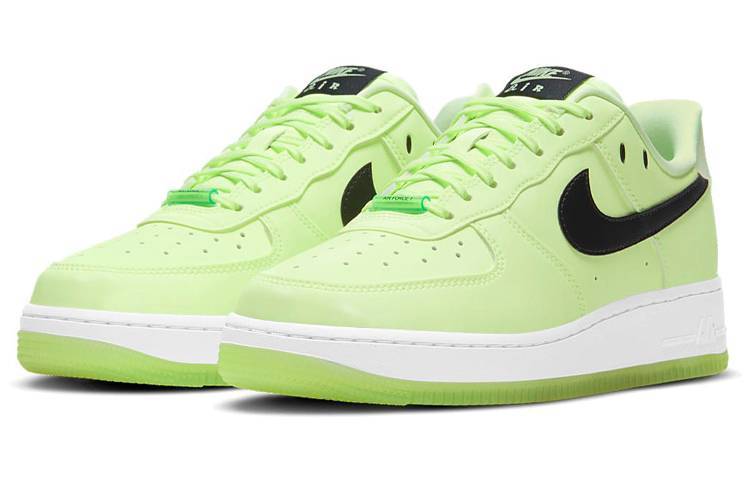 耐克Nike Air Force 1 Low Smile Swoosh “Have A Nike Day”空军一号 笑脸 夜光 牛油果色 CT3228-701