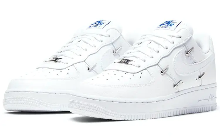 【泫雅同款】耐克Nike Air Force 1 ’07 LX “Chrome Luxe”空军一号 四钩 银钩 白蓝 CT1990-100