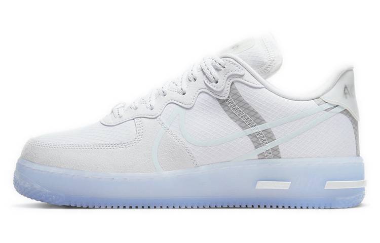 耐克Nike Air Force 1 React QS Light Bone 空军一号 骨白 冰蓝 板鞋 男女同款 CQ8879-100