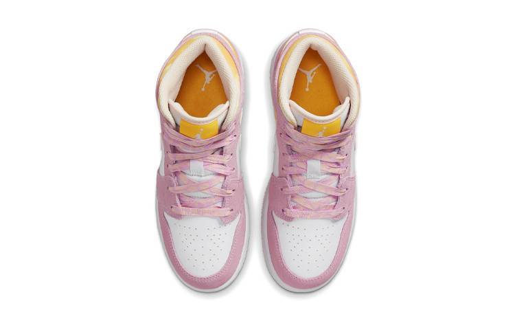 乔丹 Air Jordan 1 Mid SE (GS) “Arctic Pink” 樱花粉 少女粉 DC9517-600