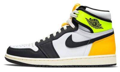 20210602085946534 400x240 - 【鹿晗同款】乔丹 Air Jordan 1 High OG Retro "Volt Gold" 黄橙脚趾 男女同款#朴孝敏同款# 555088-118