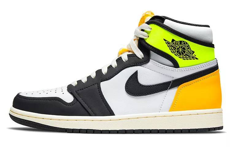 【鹿晗同款】乔丹 Air Jordan 1 High OG Retro “Volt Gold” 黄橙脚趾 男女同款#朴孝敏同款# 555088-118