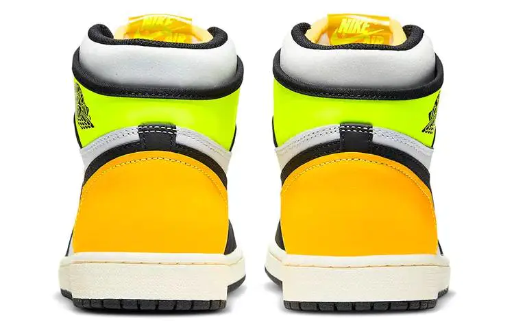 【鹿晗同款】乔丹 Air Jordan 1 High OG Retro “Volt Gold” 黄橙脚趾 男女同款#朴孝敏同款# 555088-118