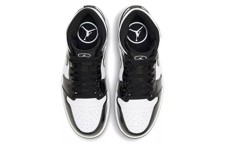 乔丹 Air Jordan 1 Mid SE ASW “Black and White” 全明星 黑白熊猫 漆皮 DD1649-001