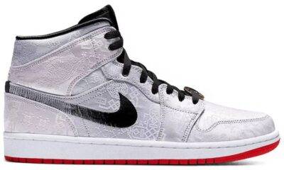 20210602093816381 400x240 - 【明星同款】Edison Chen x Air Jordan 1 Mid "Fearless" 陈冠希联名 白丝绸 铜钱 篮球鞋 CU2804-100