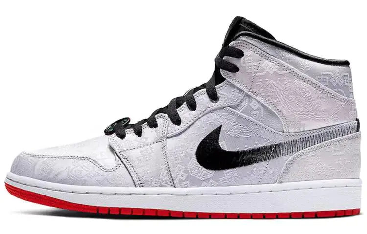 乔丹 Air Jordan 1 Mid SE ASW “Black and White” 全明星 黑白熊猫 漆皮 DD1649-001