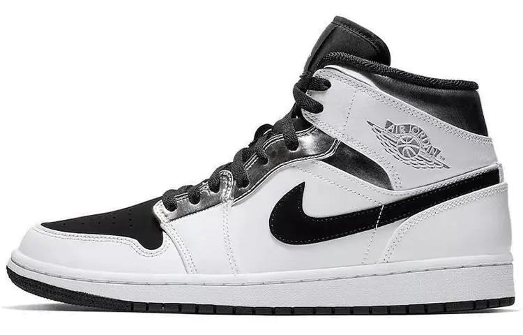 乔丹 Air Jordan 1 Mid 黑白银 小伦纳德 554724-121