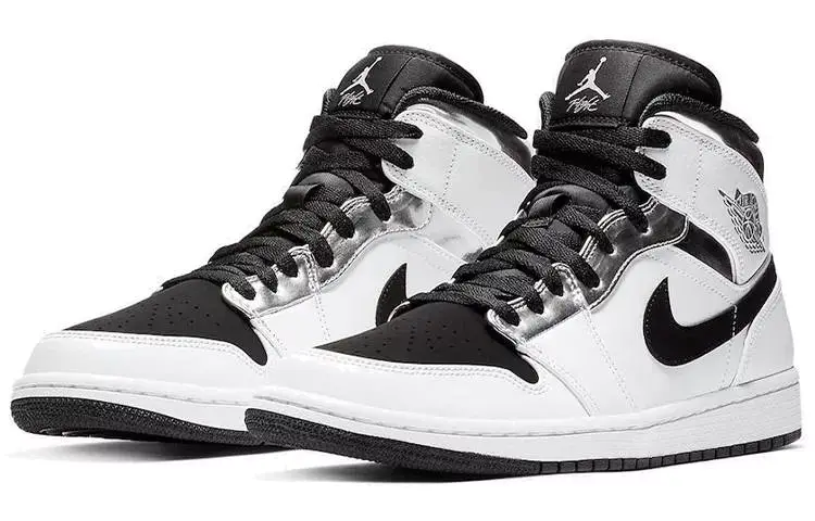 乔丹 Air Jordan 1 Mid 黑白银 小伦纳德 554724-121