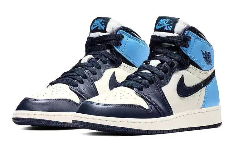 乔丹 Air Jordan 1 “Obsidian” (GS) 北卡蓝 黑曜石 篮球鞋 575441-140