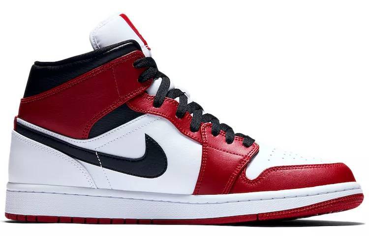 乔丹 Air Jordan 1 Mid “Chicago” 白红 小芝加哥 554724-173