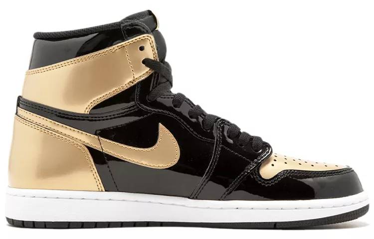 乔丹 Air Jordan 1 Retro High NRG Patent Gold Toe 金脚趾 非鸳鸯 男女同款 861428-007