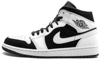20210602125236285 400x240 - 乔丹 Air Jordan 1 MID 中帮黑白熊猫 篮球鞋 554724-113
