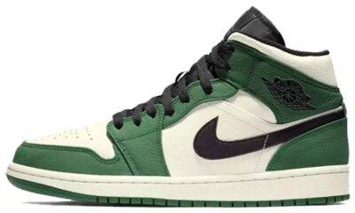 20210602130224589 400x240 - 乔丹 Air Jordan 1 Mid 白绿脚趾 男子篮球鞋 852542-301