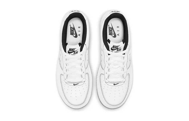 耐克 Nike Air Force 1 Low (GS) 空军一号二次元 黑白缝线 CW1575-104