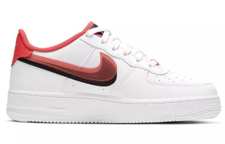 耐克 Nike Air Force 1 LV8 (GS) 白 红黑 CW1574-101