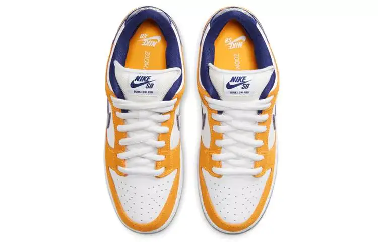 耐克 Nike SB Dunk Low Pro Laser Orange 紫金湖人配色 男女同款 BQ6817-800