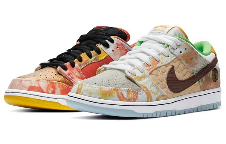 耐克 Nike SB Dunk Low Pro QS “Street Hawker” 食神鸳鸯 男女同款 CV1628-800