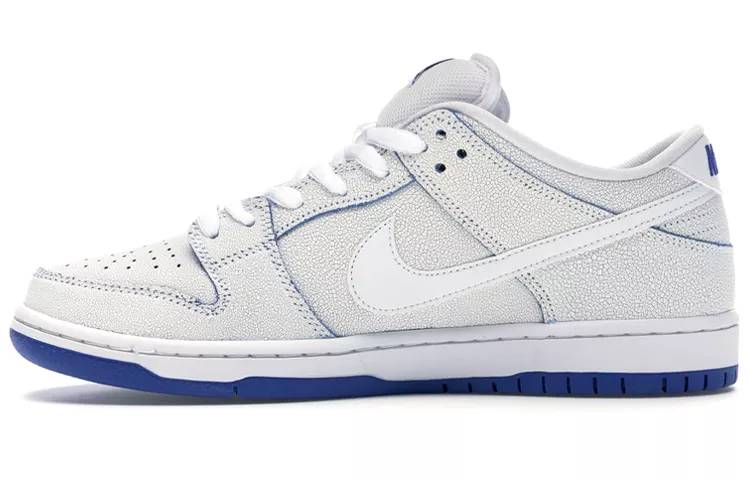 耐克 Nike SB Dunk Low Pro PRM 白蓝 爆裂纹 扣扣乐 男女同款 CJ6884-100