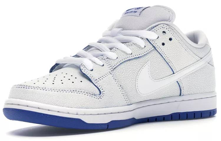 耐克 Nike SB Dunk Low Pro PRM 白蓝 爆裂纹 扣扣乐 男女同款 CJ6884-100