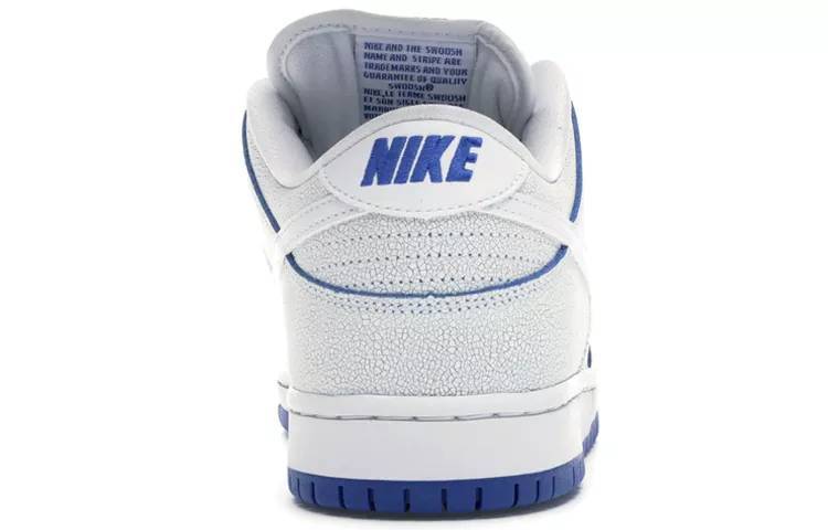耐克 Nike SB Dunk Low Pro PRM 白蓝 爆裂纹 扣扣乐 男女同款 CJ6884-100