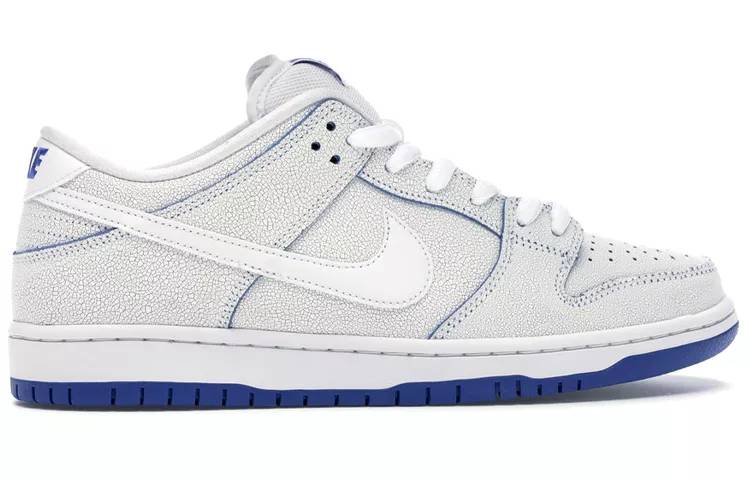 耐克 Nike SB Dunk Low Pro PRM 白蓝 爆裂纹 扣扣乐 男女同款 CJ6884-100