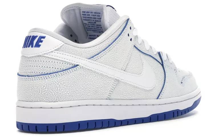 耐克 Nike SB Dunk Low Pro PRM 白蓝 爆裂纹 扣扣乐 男女同款 CJ6884-100