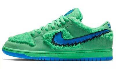 20210606170648215 400x240 - Grateful Dead x Nike SB Dunk Low “Green Bear” 蓝绿 跳舞小熊 CJ5378-300