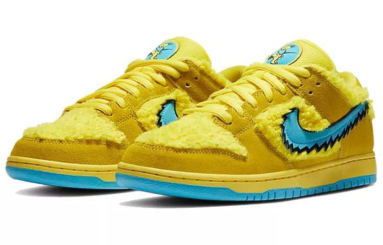 Grateful Dead x Nike SB Dunk Low Pro “Opti Yellow” 黄蓝 跳舞小熊 CJ5378-700