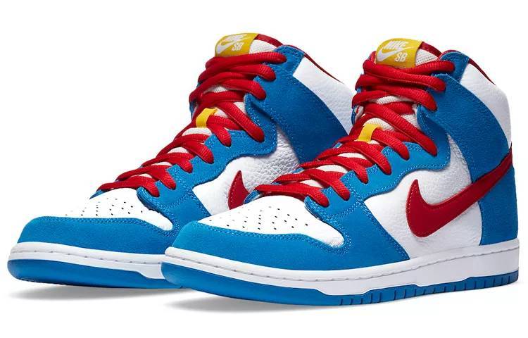 耐克 Nike SB Dunk High Pro Iso “Photo Blue” 白蓝红 哆啦A梦机器猫 CI2692-400