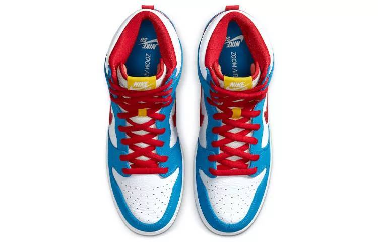 耐克 Nike SB Dunk High Pro Iso “Photo Blue” 白蓝红 哆啦A梦机器猫 CI2692-400