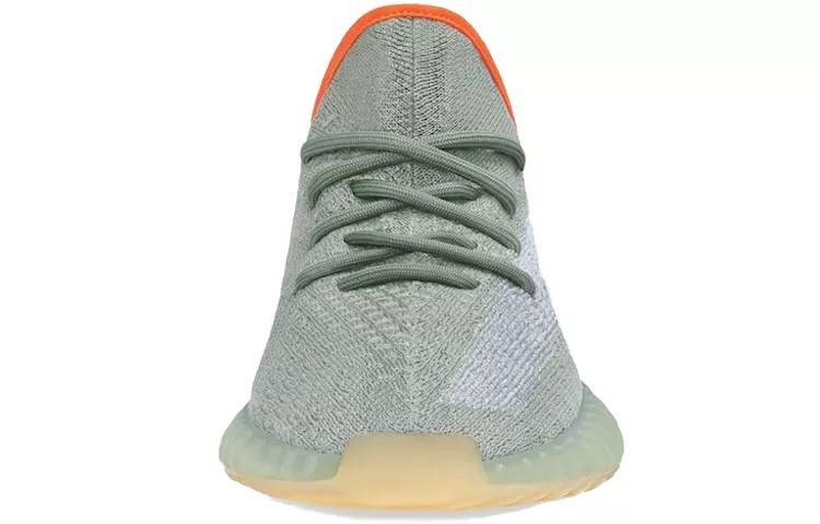 阿迪达斯 adidas originals Yeezy Boost 350 V2 Desert Sage 灰橙 侧透满天星 跑步鞋 FX9035