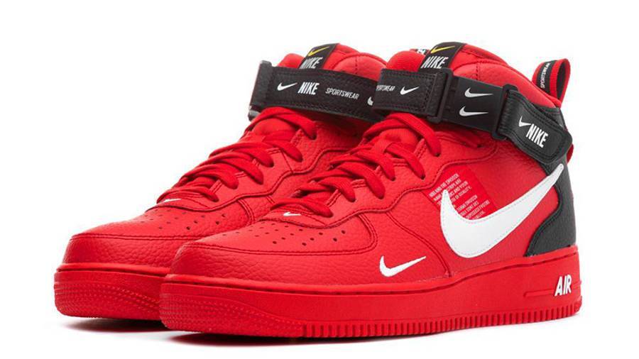 耐克 Nike Air Force 1 Mid Utility 空军一号高帮 红色 804609-605