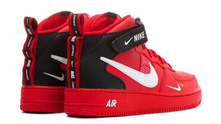 耐克 Nike Air Force 1 Mid Utility 空军一号高帮 红色 804609-605