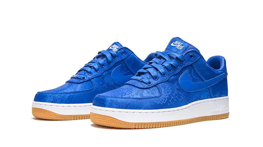 耐克 CLOT x Nike Air Force 1 Game Royal 空军一号 陈冠希联名 蓝丝绸 CJ5290-400