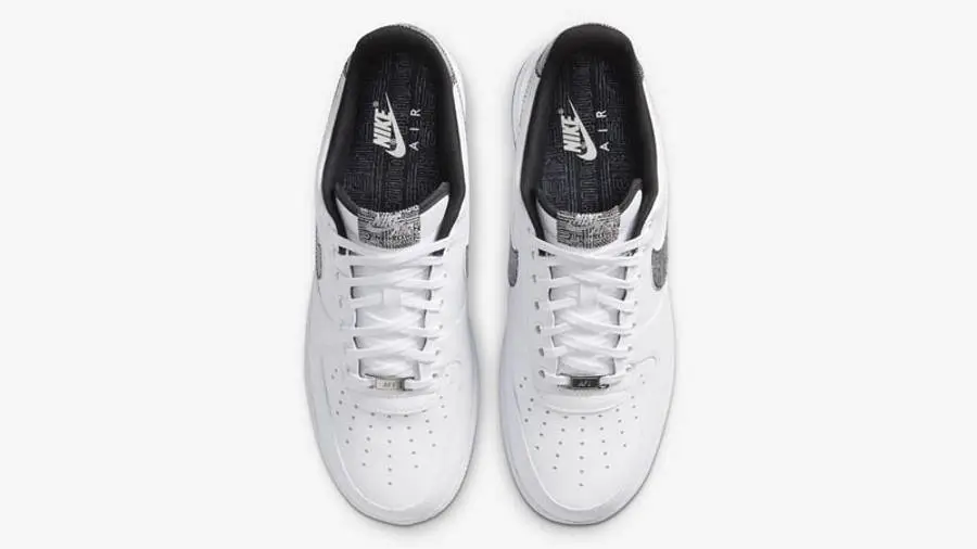 耐克 Nike Air Force 1 Low White Geometric 空军一号 全白刺绣 碎花 CZ7933-100