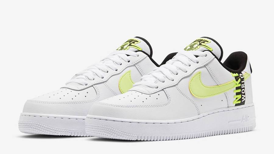 耐克 Nike Air Force 1 Worldwide White Volt 空军一号 换勾 篮球之星 CK6924-101