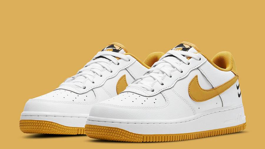 耐克 Nike Air Force 1 Low Dual Swoosh White Wheat 空军一号 白黄双钩 DH2947-100