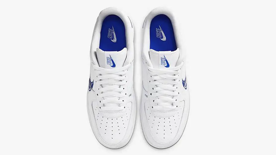 耐克 Nike Air Force 1 Low Sketch White Royal 空军一号 蓝白 涂鸦 CW7581-100