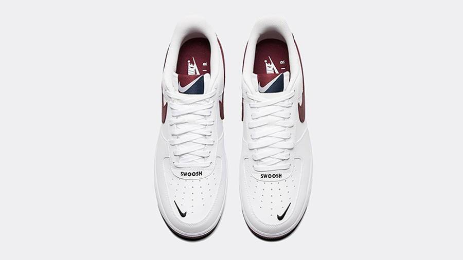 耐克 Nike Air Force 1 07 LV8 White Maroon 空军一号 白紫 邓紫棋同款 CJ8731-100