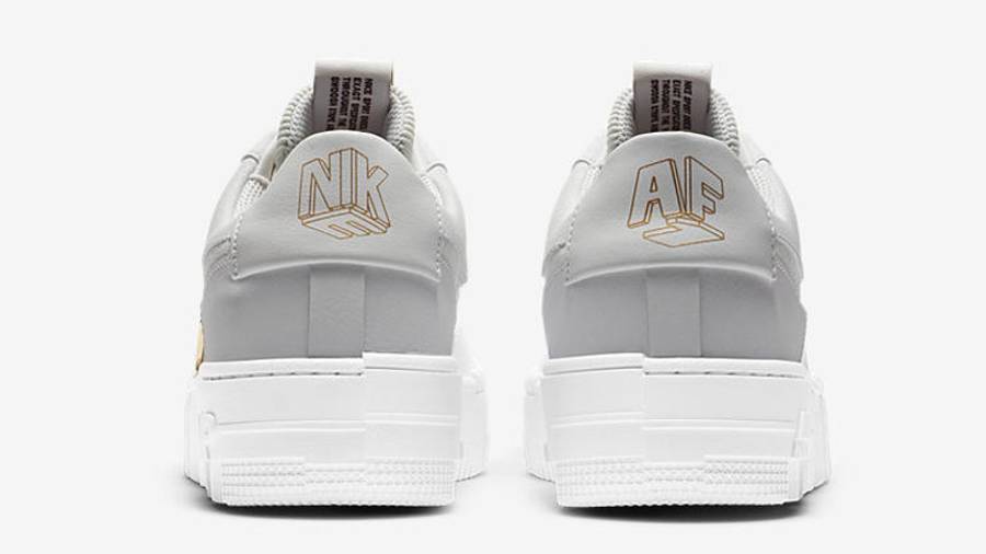 耐克 Nike Air Force 1 Pixel Grey Gold Chain 空军一号 解构风格 DC1160-100