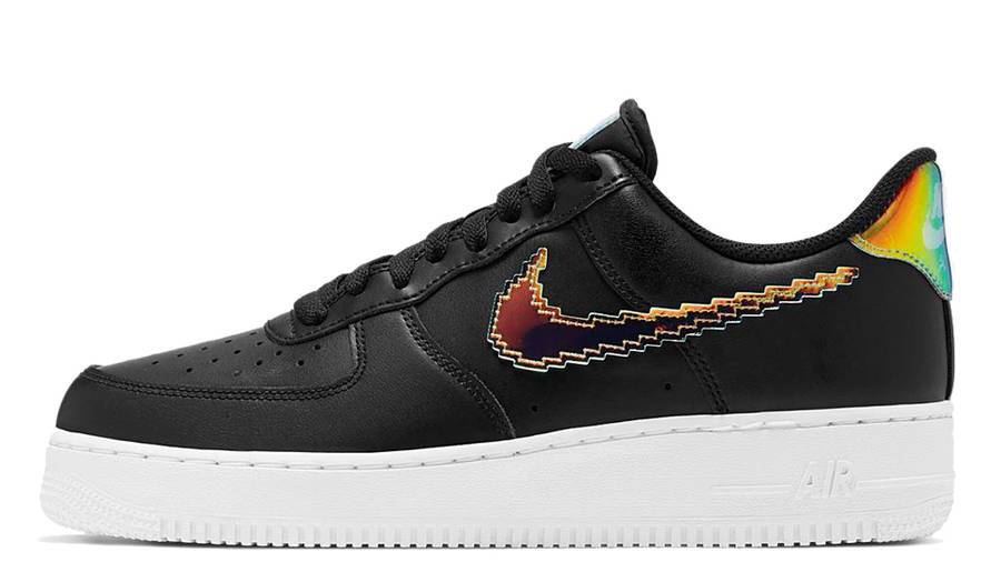 耐克 Nike Air Force 1 Iridescent Pixel 空军一号 彩虹像素 黑色 CV1699-002