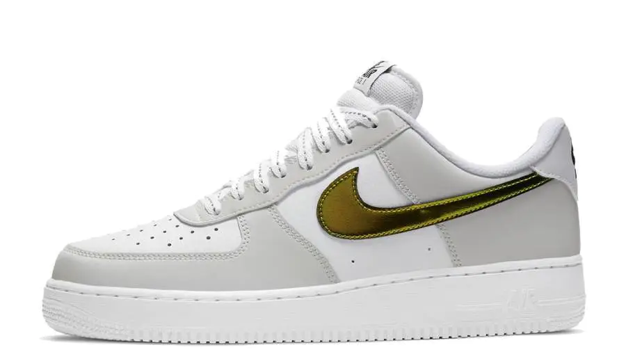 耐克 Nike Air Force 1 07 LV8 Grey Gold 空军一号 烟灰金钩 DC9029-100