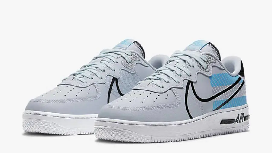 耐克 3M x Nike Air Force 1 React Pure Platinum Blue 空军一号 机能 灰蓝 CT3316-001