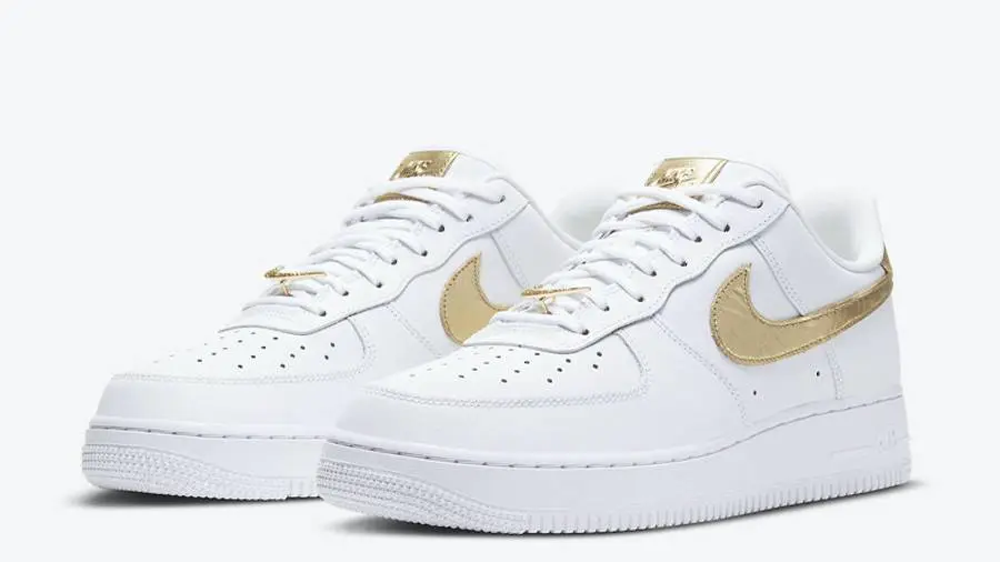 耐克 Nike Air Force 1 Low White Metallic Gold 空军一号 白金 DC2181-100