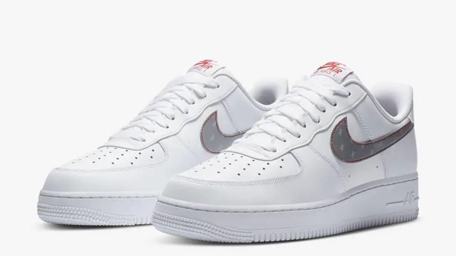 耐克 3M x Nike Air Force 1 Swoosh White 空军一号 3M白灰 CT2296-100