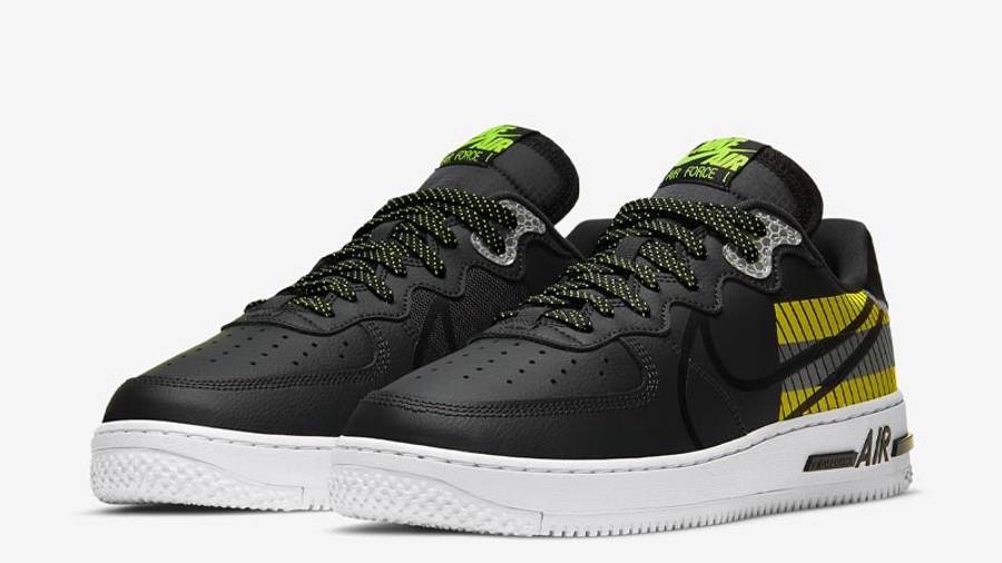 耐克 3M x Nike Air Force 1 React D/MS/X Black Volt 空军一号 3M CT3316-003