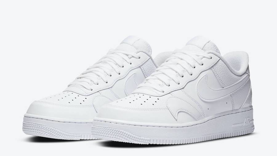 耐克 Nike Air Force 1 07 LV8 Misplaced Swooshes White 空军一号 白色 错位 倒钩 CK7214-100